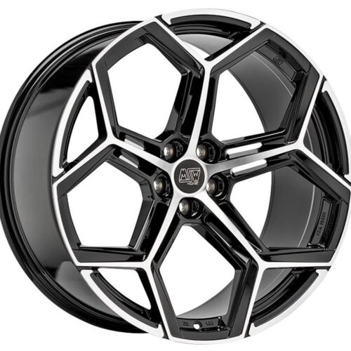 MSW 53 Gloss Black Full Polished 10,5x22 5x112 ET19 CB66,6 60° 910 kg W1947200156