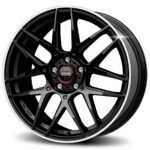 Momo Competizione Glossy Black Polished Lip 8x18 5x114.3 ET40 CB72,3 60° 700 kg WCOW80840514E