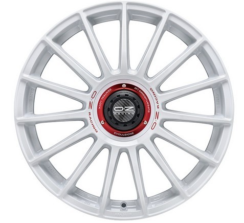 OZ Racing Superturismo Evoluzione WRC Race White Red Lettering 8,5x20 5x112 ET30 CB79,0 R12 790 kg W01875200EW33