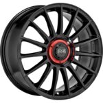 OZ Racing Superturismo Evoluzione Gloss Black + Red Lettering 8,5x19 5x112 ET38 CB75,0 R12 725 kg W01852203EM4