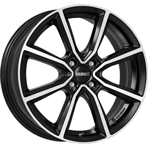 Dezent TN dark Black/polished 6,5x16 4x100 ET45 CB60,1 60° 630 kg TTNZ2BP45