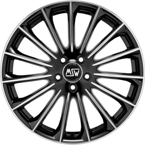 MSW 30 Gloss Black Full Polished 9,5x19 5x112 ET45 CB73,1 60° 760 kg W19307502T56