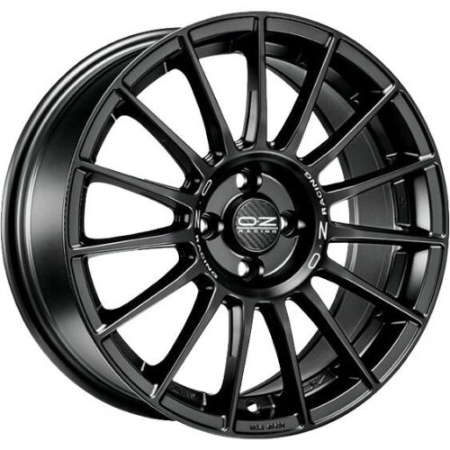 OZ Racing Superturismo LM Matt Black Silver Lettering 8x18 5x120 ET50 CB64,1 R14 530 kg W01854003R9