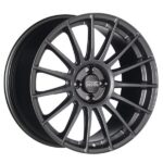 OZ Racing Superturismo LM Matt Graphite Silver Lettering 8x19 0x0 ET0 Blank Demo 50185200298