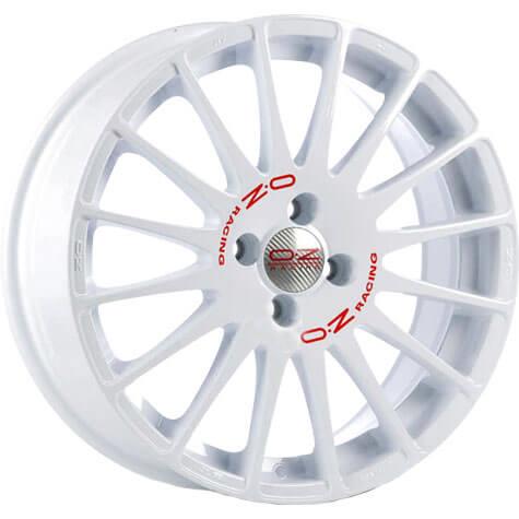 OZ Racing Superturismo WRC Race White Red Lettering 7x16 4x100 ET37 CB68,1 60° 615 kg W01895200W33