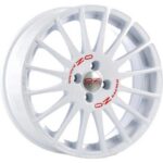 OZ Racing Superturismo GT Race White Red Lettering 7x17 4x108 ET25 CB65,1 60° 630 kg W0167210133