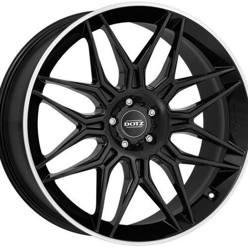 Dotz LongBeach dark Black/polished lip 9,5x22 5x112 ET40 CB70,1 60° 1045 kg OLO2N8BL40