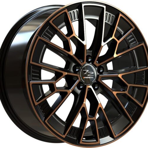 Fondmetal 1972 Black Clearcoat Matt Bronze Machined 8,5x19 5x112 ET45 CB66,6 60° 775 kg RF19138