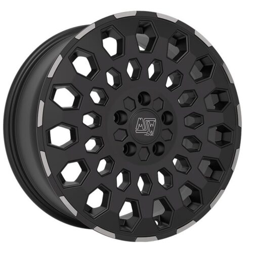 MSW 99 VAN Matt Black Lip Polished 7,5x18 5x160 ET50 CB65,1 60° 1300 kg W19422007TO3