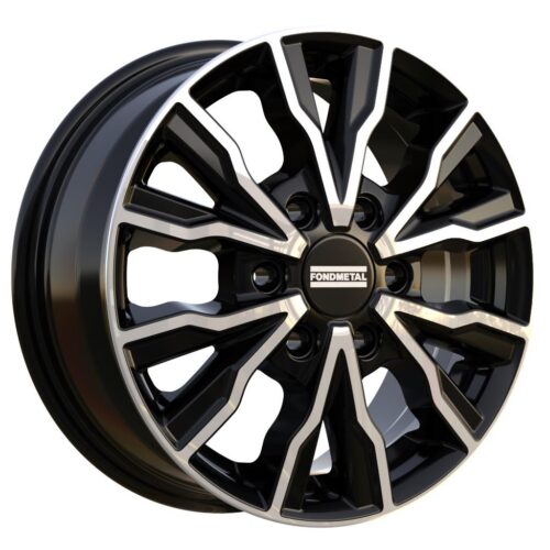 Fondmetal PRO2 Glossy Black Machined 6,5x16 6x130 ET54 CB84,1 R14 1250 kg RF19474