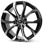 MSW 48 Gloss Black Full Polished 7,5x17 5x108 ET45 CB73,1 60° 760 kg W19373500T56