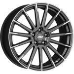 AEZ Atlanta Graphite matt/polished 9x20 5x112 ET40 CB70,1 60° 835 kg AAT0M8GP40